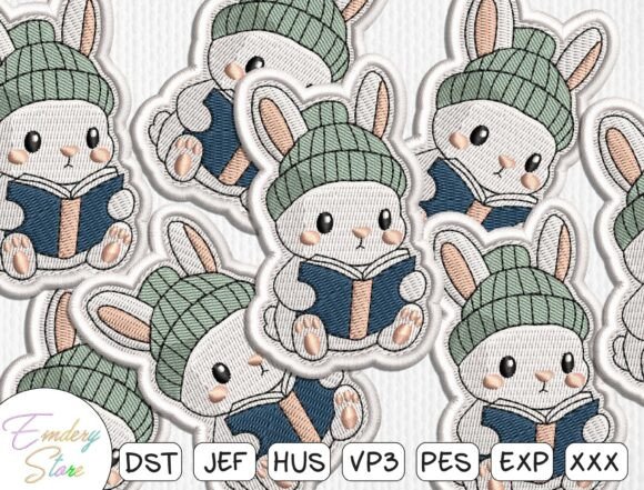 Charming Bunny Reading Book Embroidery Patch Review