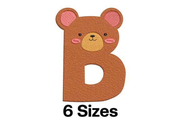 Funny Bear Alphabet Letter B: A Seasonal Embroidery Gem