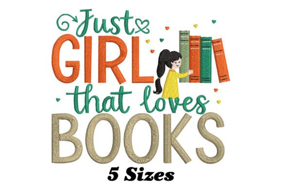 Just Girl That Loves Books: A Seasonal Embroidery Gem