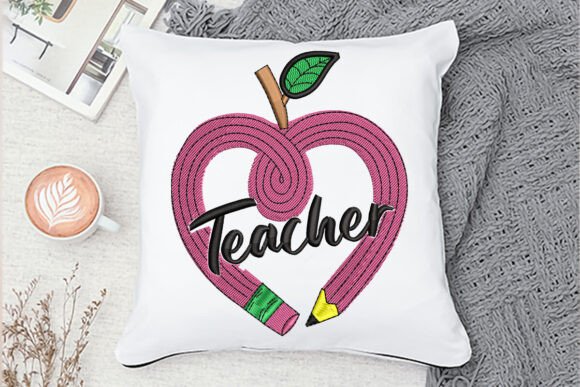 Pencil Teacher Embroidery Design: A Smart Choice for Sellers