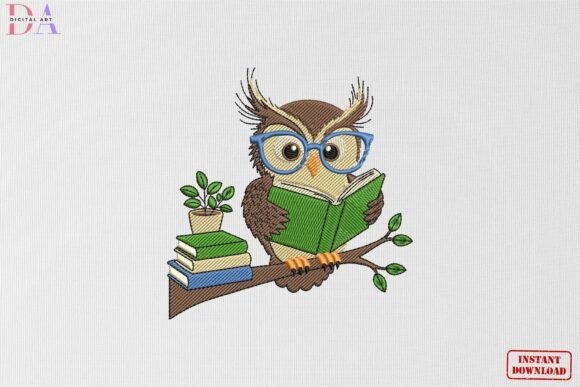 Reading Owl Library Charm