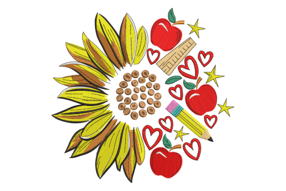 Sunflower Teacher: A Seasonal Embroidery Gem
