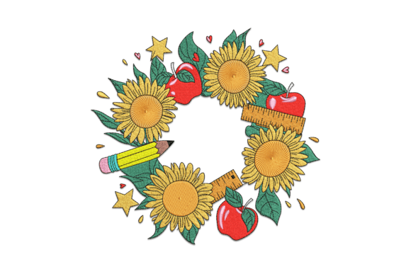 Teacher Sunflower Wreath Review for Real Embroidery Projects